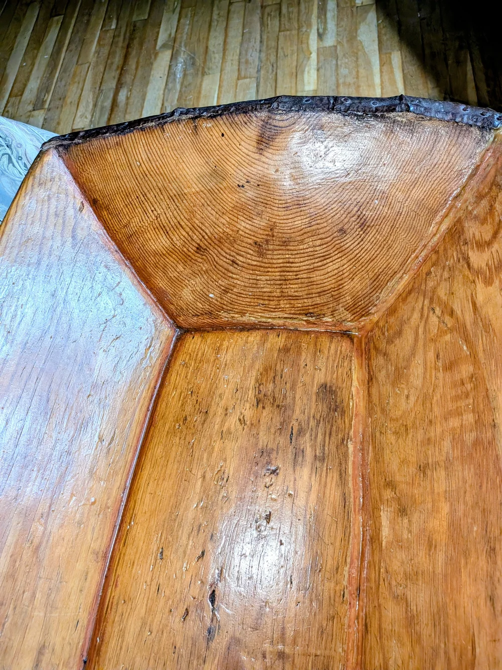 STUNNING ANTIQUE Wooden Dough Bowl